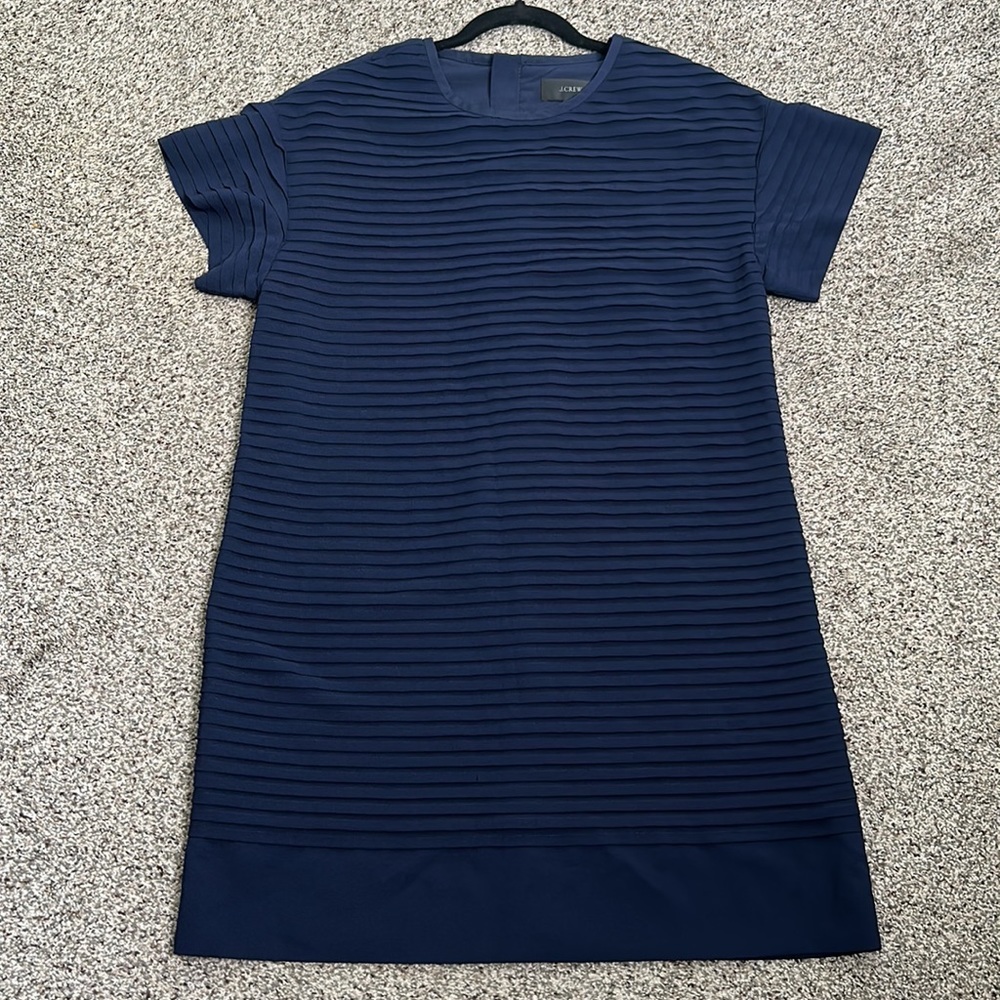 J crew navy blue pleated mini dress size 8 - Picture 13 of 13